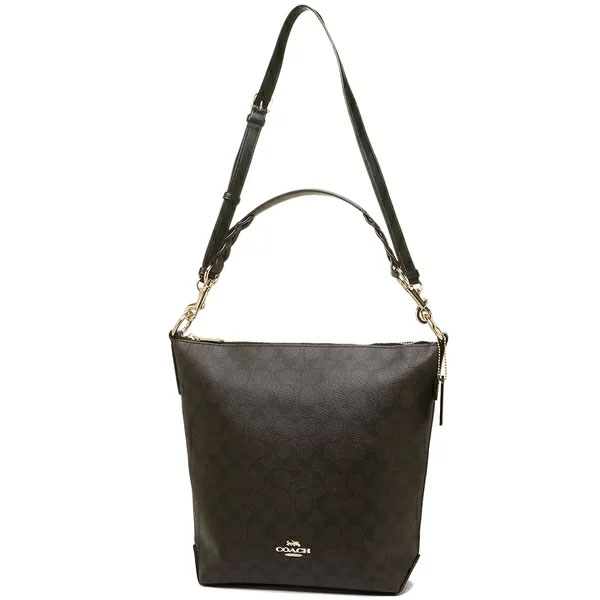 Coach Abby Duffle In Signature Canvas Brown / Black # F31477