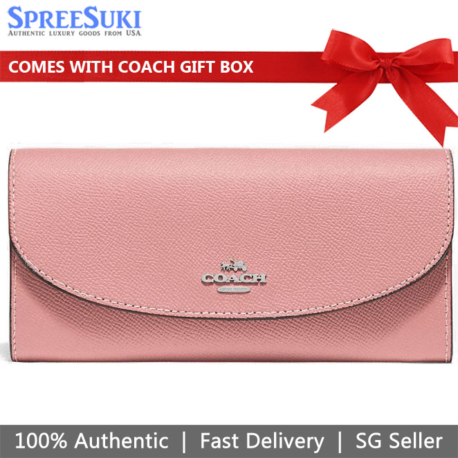 Coach Slim Envelope Wallet Petal Pink # F54009