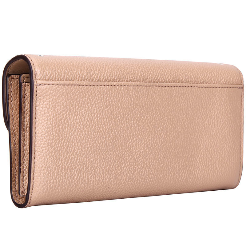 Coach Slim Envelope Wallet With Floral Tooling Nude Beige # F26786