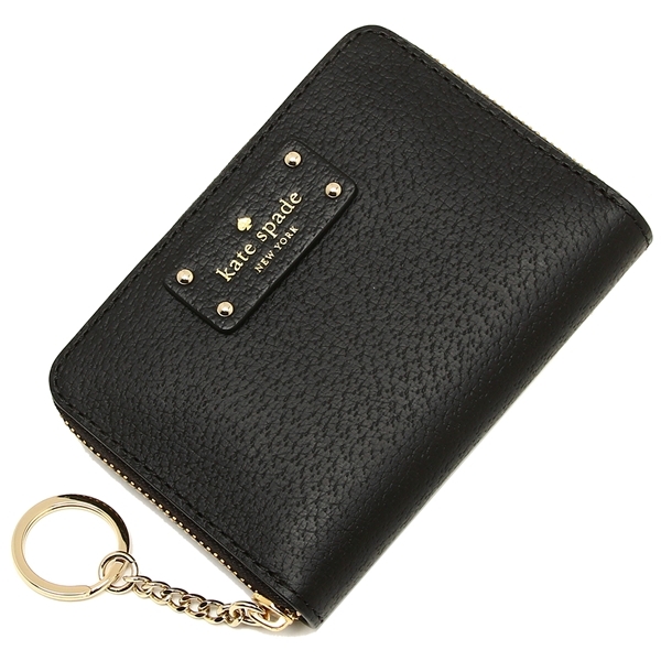 Kate Spade Grove Street Dani Leather Key Ring Wallet Black # WLRU3212