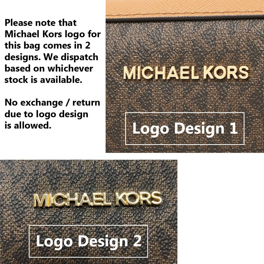 Michael Kors Crossbody Bag With Gift Bag Jet Set Large Crossbody Brown / Acorn # 35F8GTTC3B