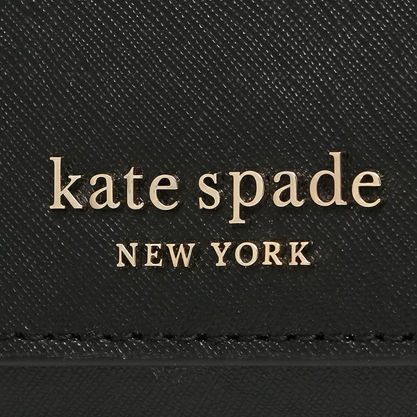 Kate Spade Crossbody Bag Small Flap Crossbody Black # WLRU6097
