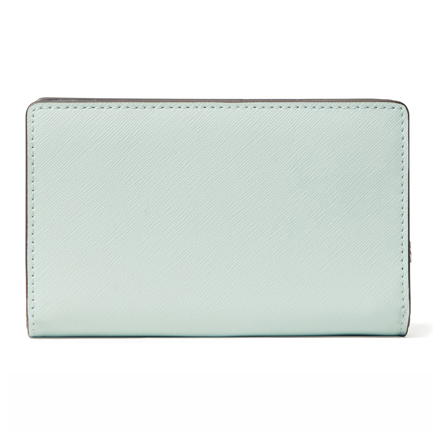 Kate Spade Medium Wallet Medium Bifold Wallet Sprngmdwml Light Blue White # WLRU6019