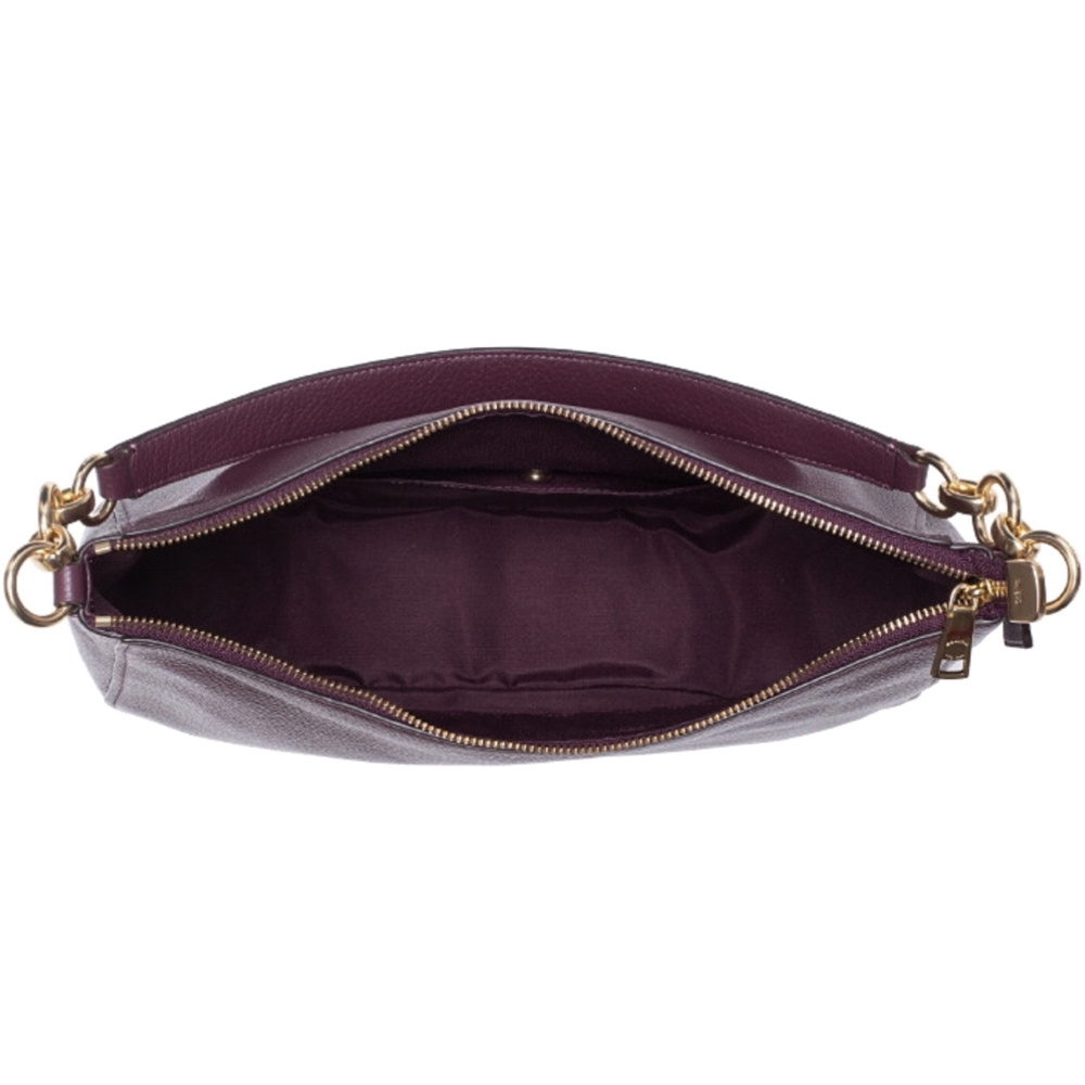 Coach Shoulder Bag Crossbody Bag Elle Hobo Raspberry Magenta Purple Red # F31399