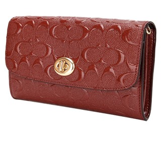 Coach Crossbody Bag Chain Crossbody In Signature Leather Cherry Red # F88909