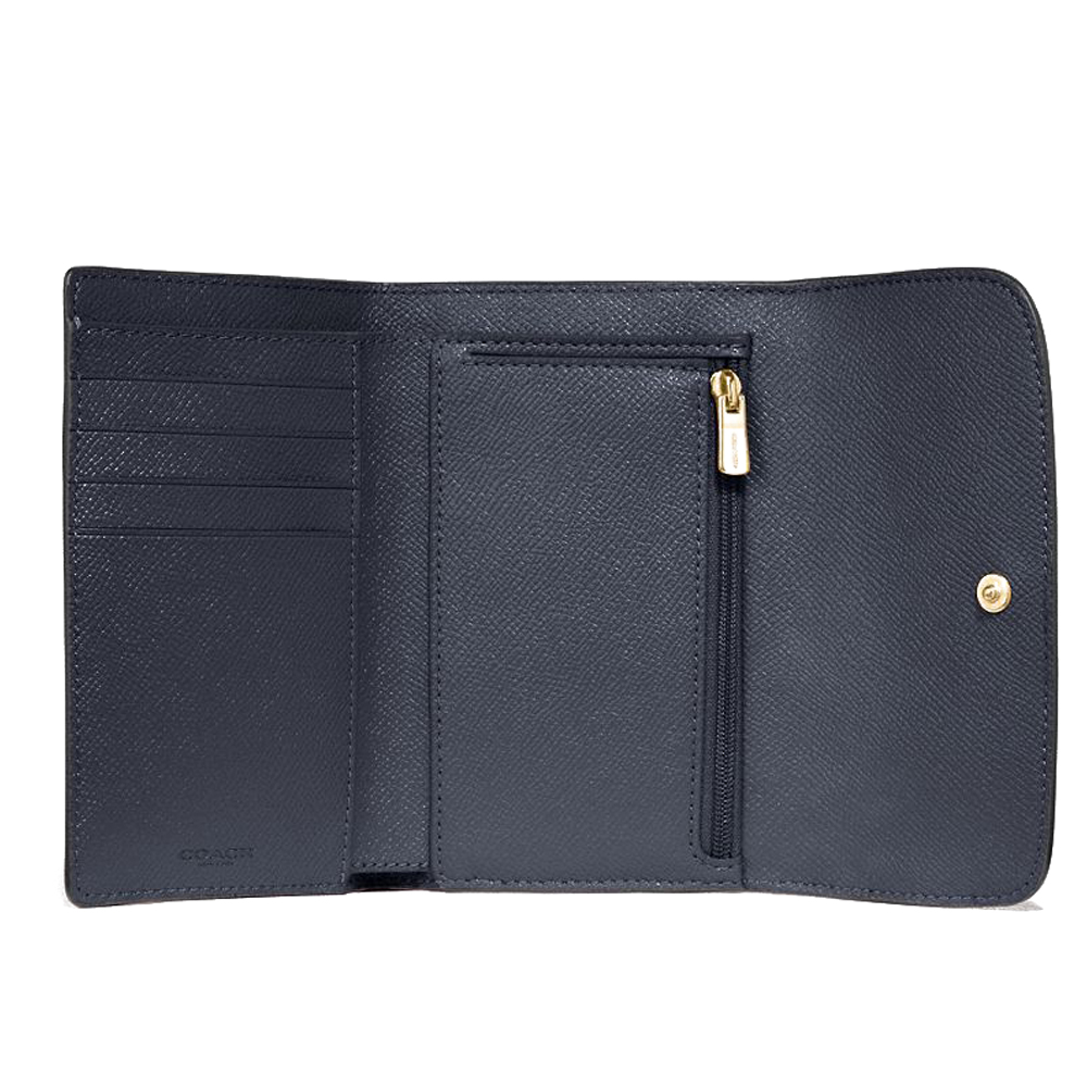 Coach Medium Wallet Medium Envelope Wallet Midnight Navy Dark Blue # F30204
