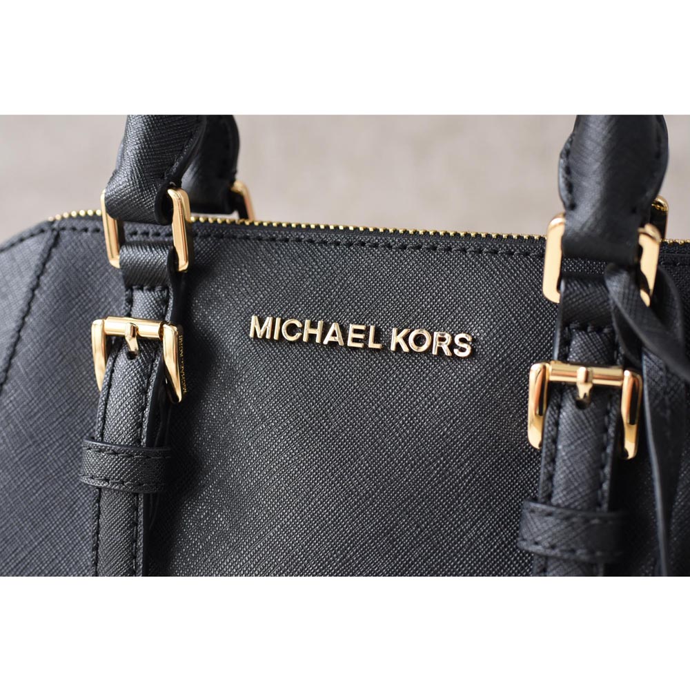 Michael Kors Ciara Medium Messenger Satchel Crossbody Bag Black # 35S8GC6M2L