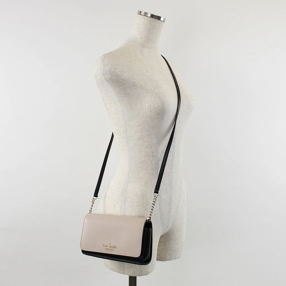 Kate Spade Staci Colorblock Small Flap Crossbody Bag in Warm Beige Mul –