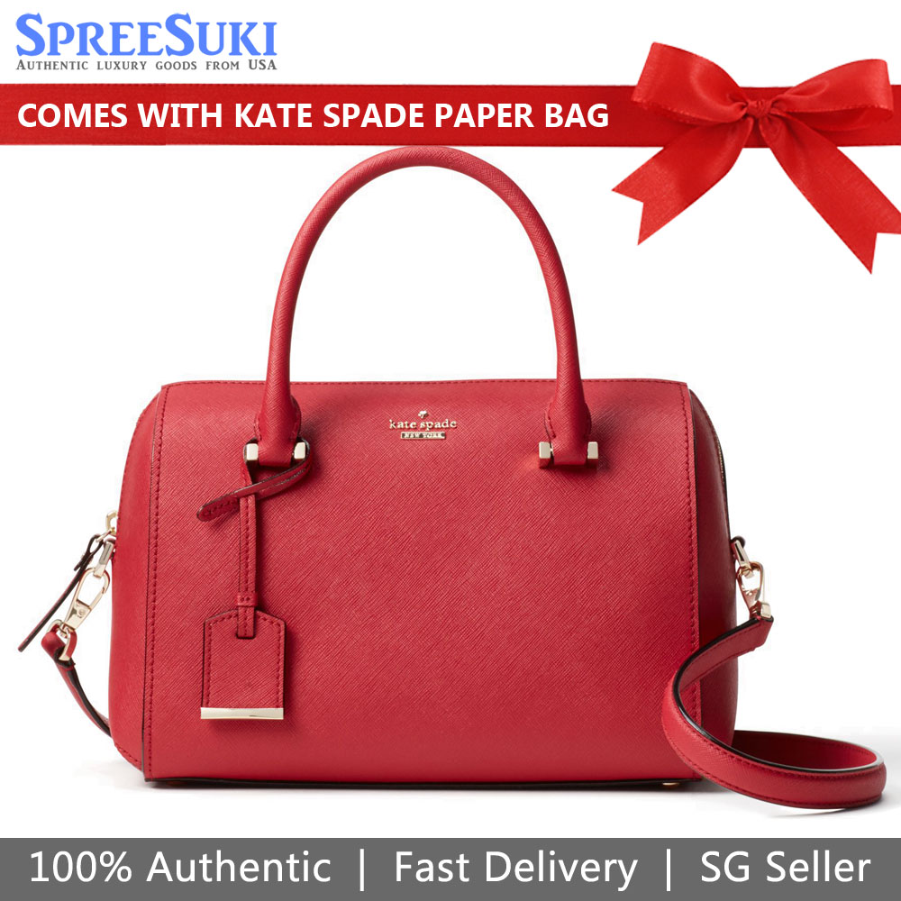 Kate Spade Cameron Street Large Lane Satchel Crossbody Bag Red # PXRU7951