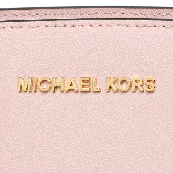 Michael Kors Crossbody Bag Selma Medium Top Zip Saffiano Leather Satchel Blossom # 35H8GLMS2L