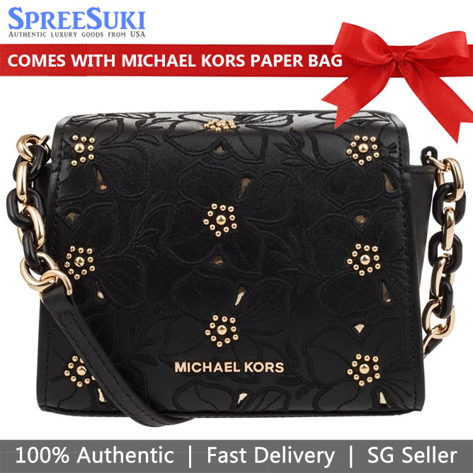 Michael Kors Small Sofia Crossbody Leather Black # 35H8GO5C1L