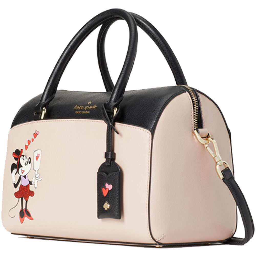 Kate Spade Disney Crossbody Bag Minnie Mouse Medium Duffel Bag Pale Vellum Beige # WKR00212