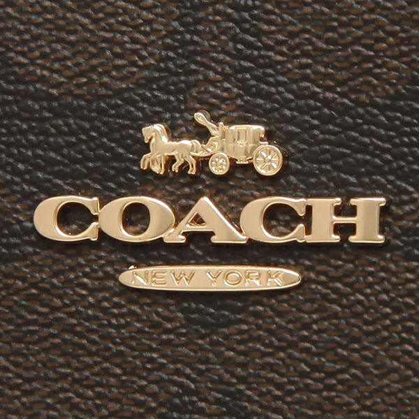 Coach Crossbody Bag Mini Lillie Carryall In Signature Canvas Brown Black # 91494