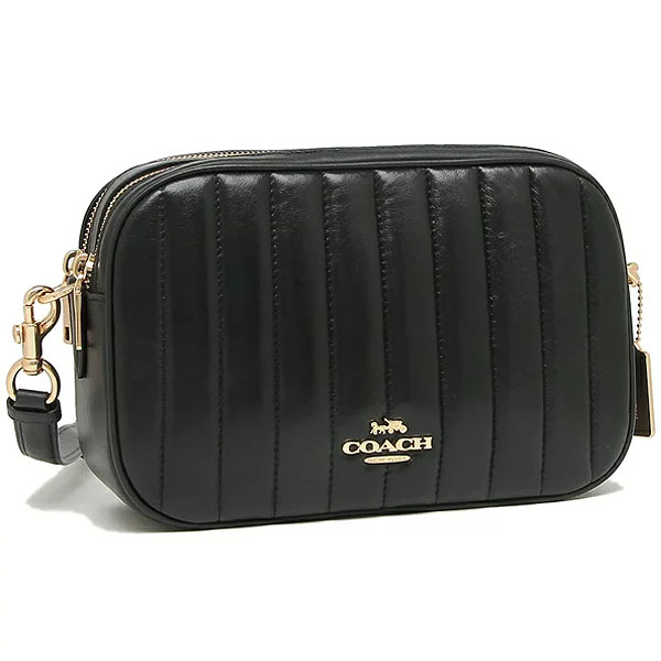 Coach Jes Crossbody With Linear Quilting Black # C1569