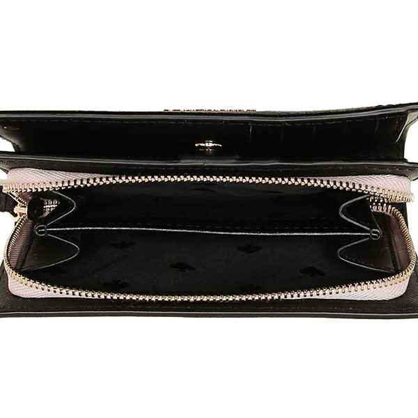 Kate Spade Medium Wallet Medium Bifold Wallet Warm Beige / Black # WLRU5441