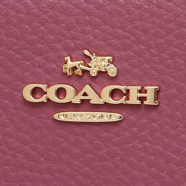 Coach Long Wallet Accordion Zip Wallet Rouge Pink # F16612