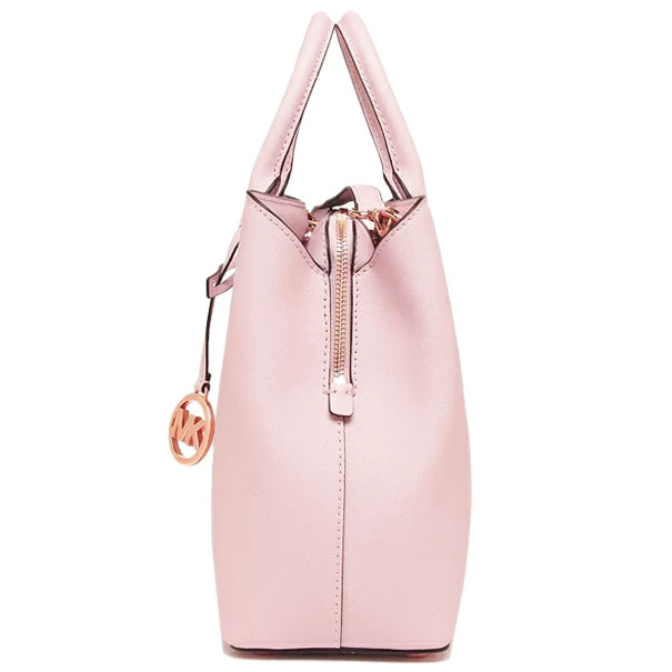 Michael Kors Crossbody Bag Savannah Large Leather Satchel Blossom Pink # 35T9GS7S3L