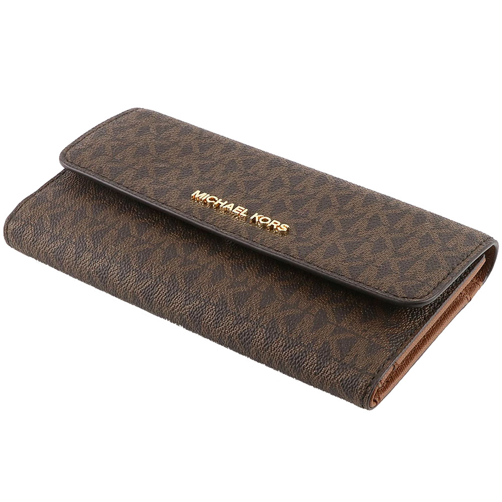 SpreeSuki - Michael Kors Long Wallet Jet Set Travel Large Trifold ...