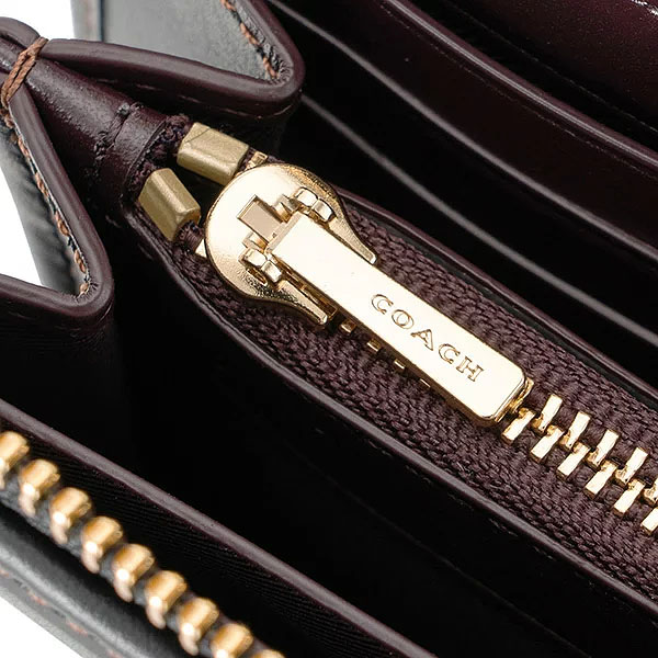 Coach Wallet In Gift Box Long Wallet L-Zip Wallet Black # F39310