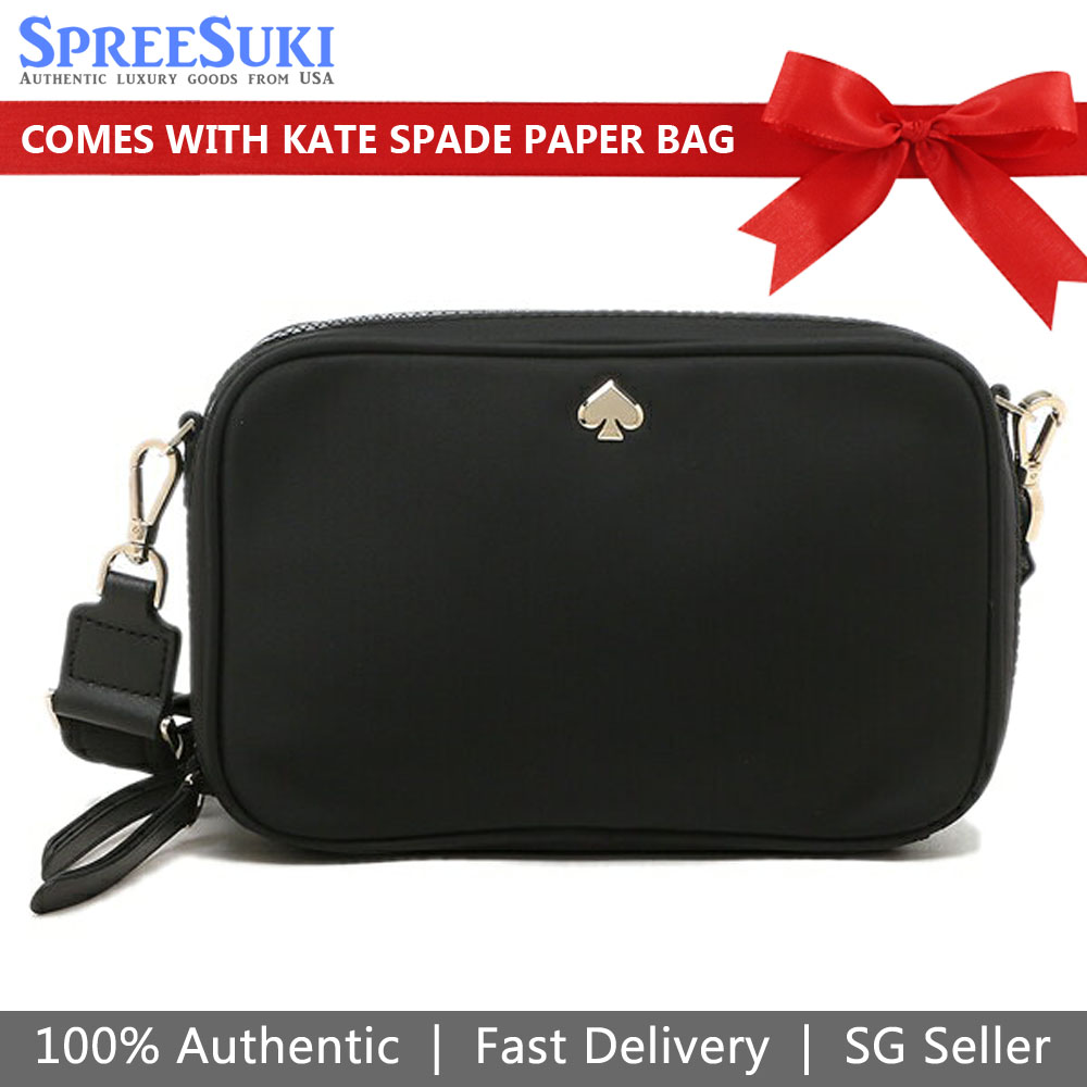 Kate Spade Crossbody Bag Small Camera Bag Black # WKRU7038