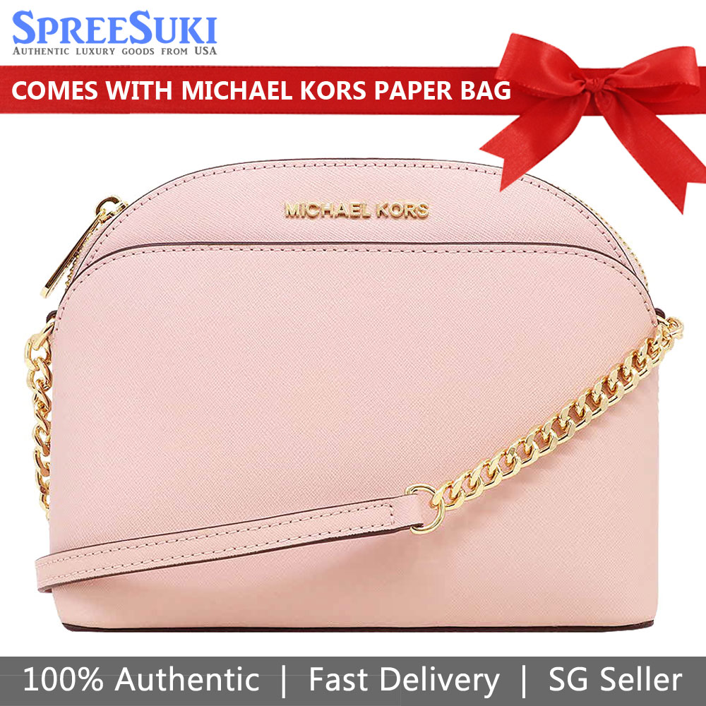 Michael Kors Crossbody Bag Emmy Medium Dome Crossbody Blossom Pink # 35S9GTVC2L