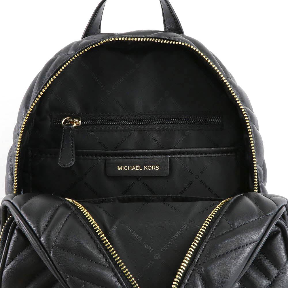 Michael Kors Abbey Medium Quilted Leather Backpack Black # 35S9GAYB2T