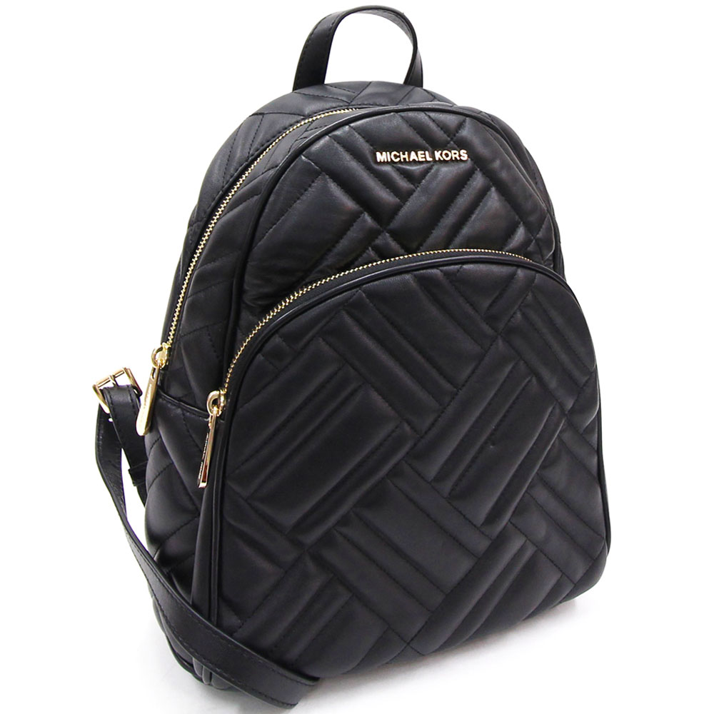 Michael Kors Abbey Medium Quilted Leather Backpack Black # 35S9GAYB2T