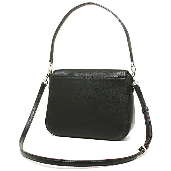 Kate Spade Crossbody Bag With Gift Bag Jackson Medium Flap Shoulder Bag Black # WKRU6249