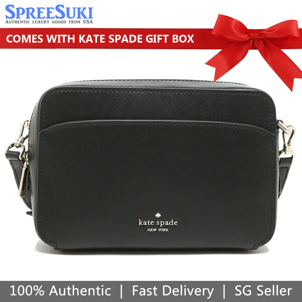 Kate Spade Crossbody Bag Lauryn Camera Bag Black # WKRU7064