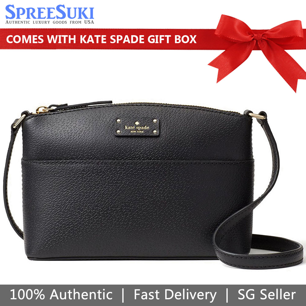 Kate Spade Crossbody Bag In Gift Box Grove Street Millie Black # WKRU4194