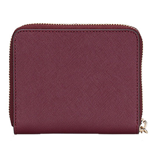Kate Spade Cameron Small Continental Wallet Dark Red / Beige # WLRU5425