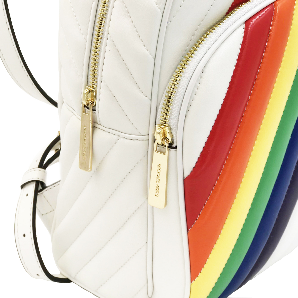 Michael Kors Abbey Medium Backpack Rainbow White # 35T0GAYB2I