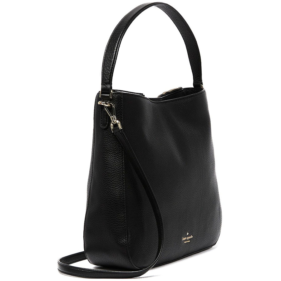 Kate Spade Jackson Double Compartment Shoulder Bag Black # WKRU5939