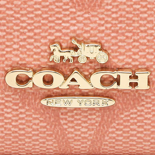 Coach Mini Id Skinny Signature Candy Pink # 88208
