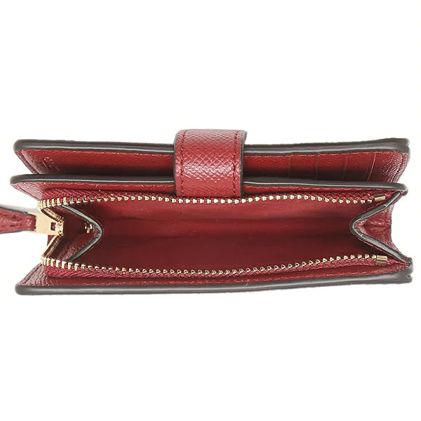 Coach Medium Wallet Medium Corner Zip Wallet Red # F11484