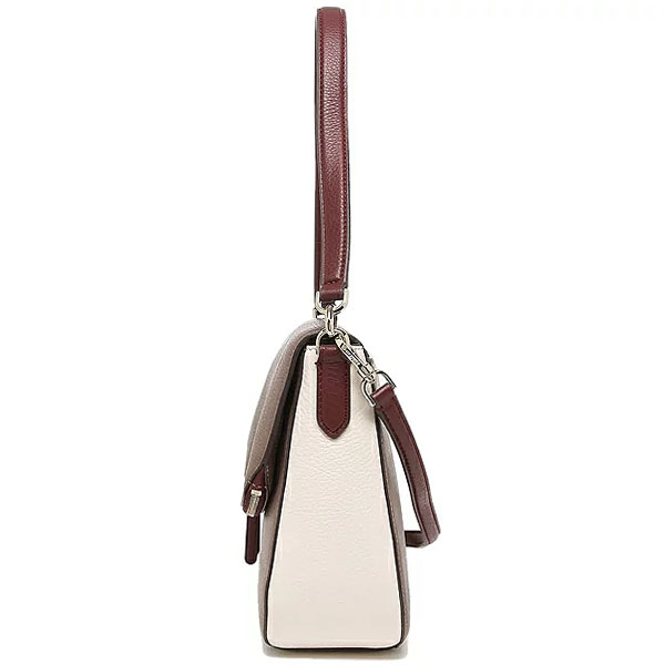 Kate Spade Crossbody Bag Medium Flap Shoulder Bag Neutral Beige / Brown # WKR00070