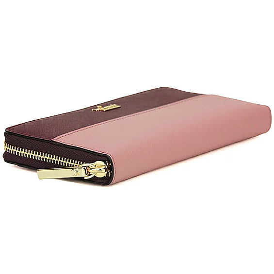 Kate Spade Long Wallet Cameron Street Lacey Dusty Peony Pink Mulberry # PWRU5073