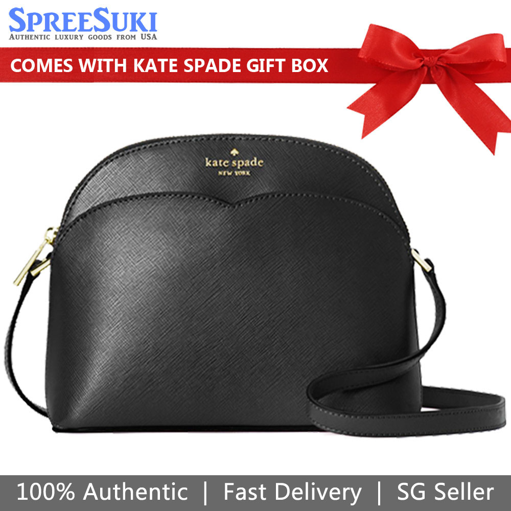Kate Spade Payton Dome Crossbody Bag Black # WKRU7085