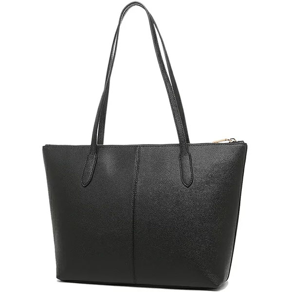 SpreeSuki - Coach Shoulder Bag Zip Top Tote Black # 4454
