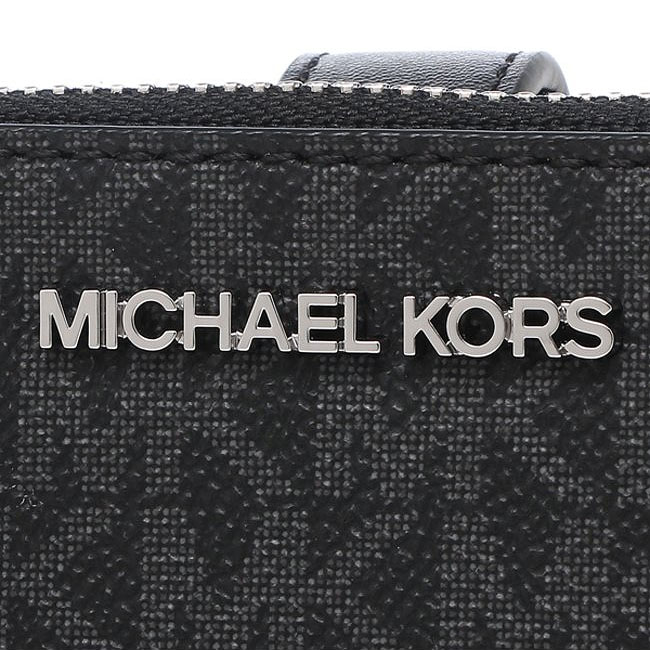 Michael Kors Phone Wallet Jet Set Travel Large Double Zip Wristlet Black # 35F8STVW0B