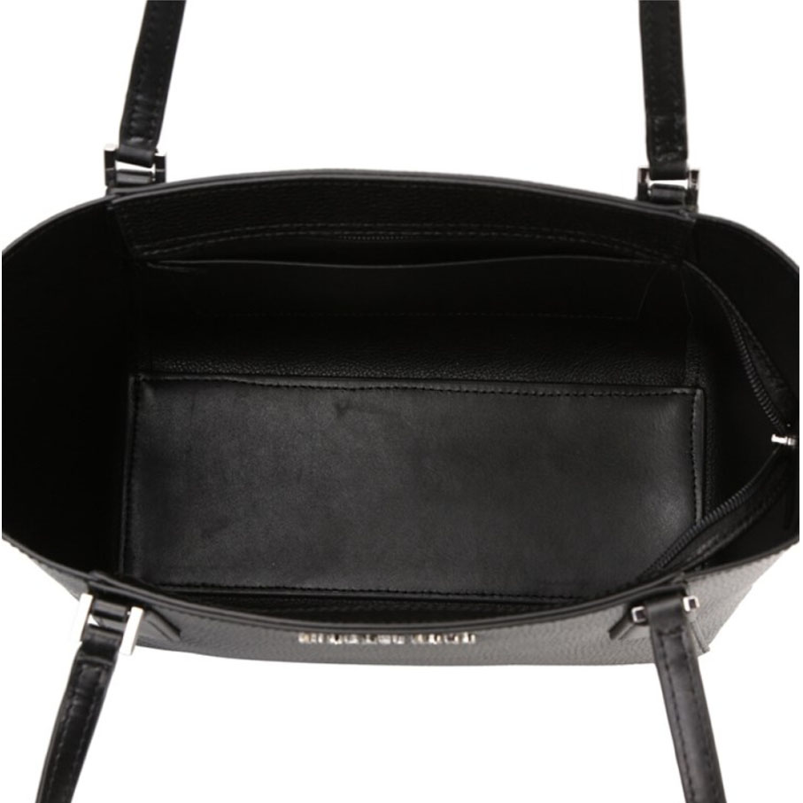 Michael Kors Shoulder Bag Kimberly Large Bonded Tote Leather Black # 35T8SKFT7T