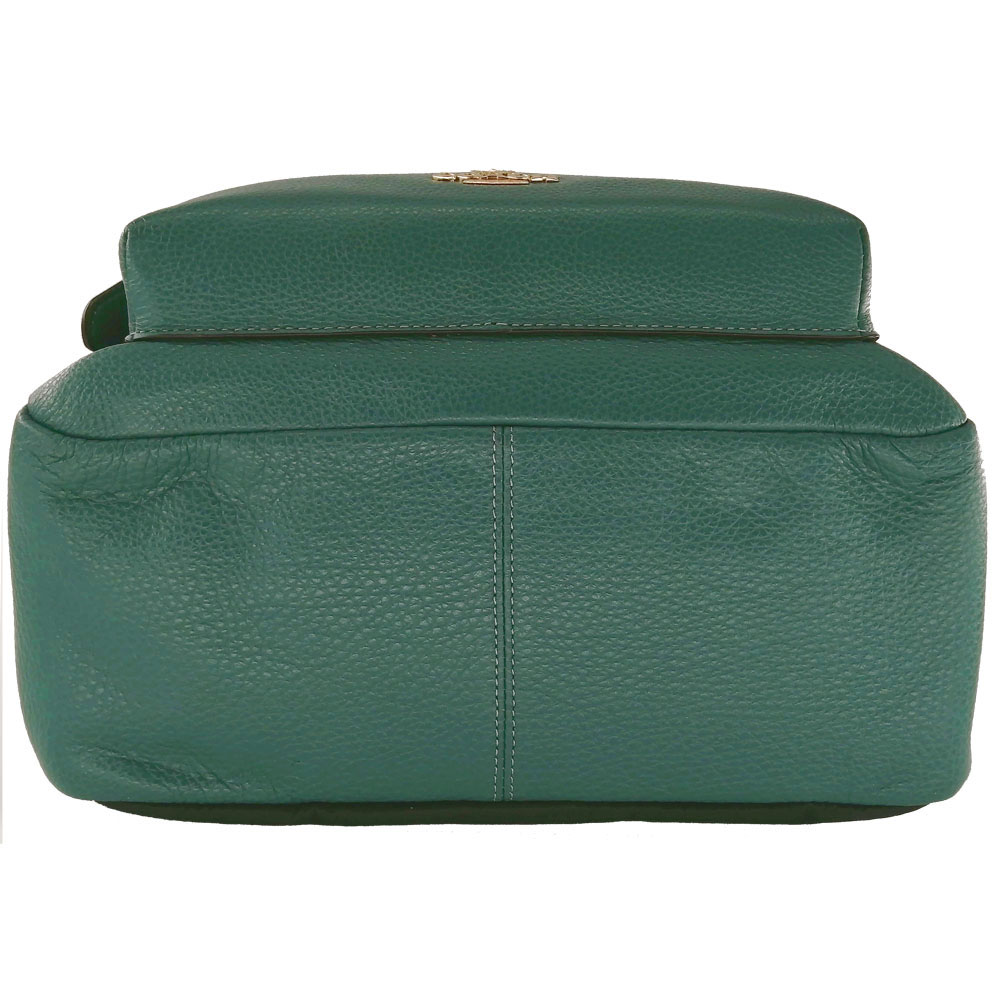Coach Medium Charlie Backpack Leather Dark Turquoise Green # F30550