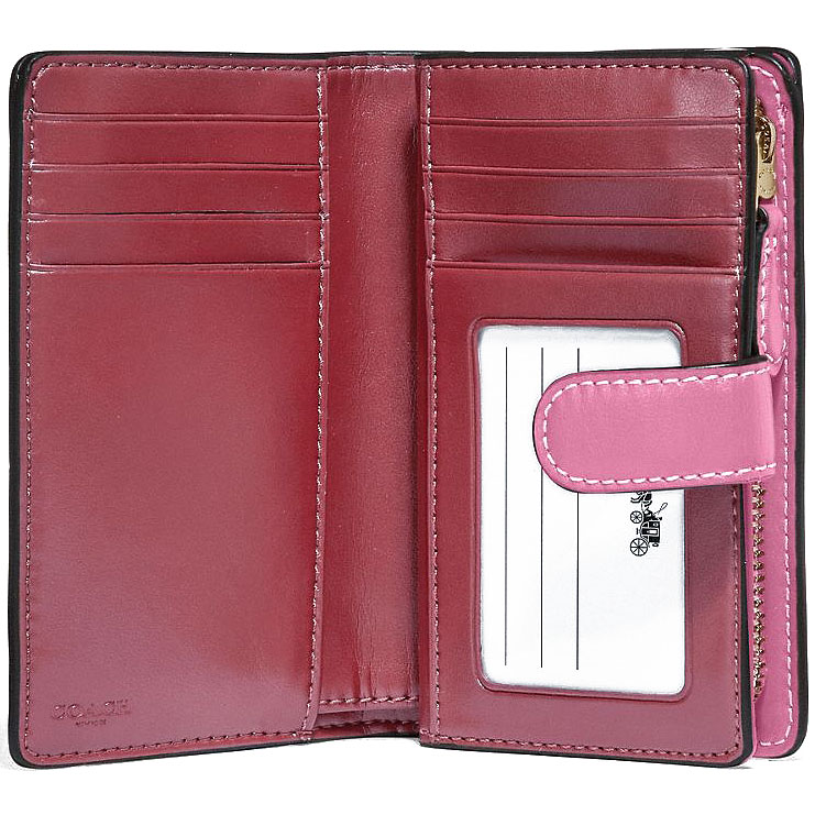 Coach Medium Wallet Medium Corner Zip Wallet Khaki # F27147