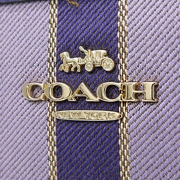 Coach Crossbody Bag File Crossbody In Signature Jacquard With Stripe Khaki Purple # F39041