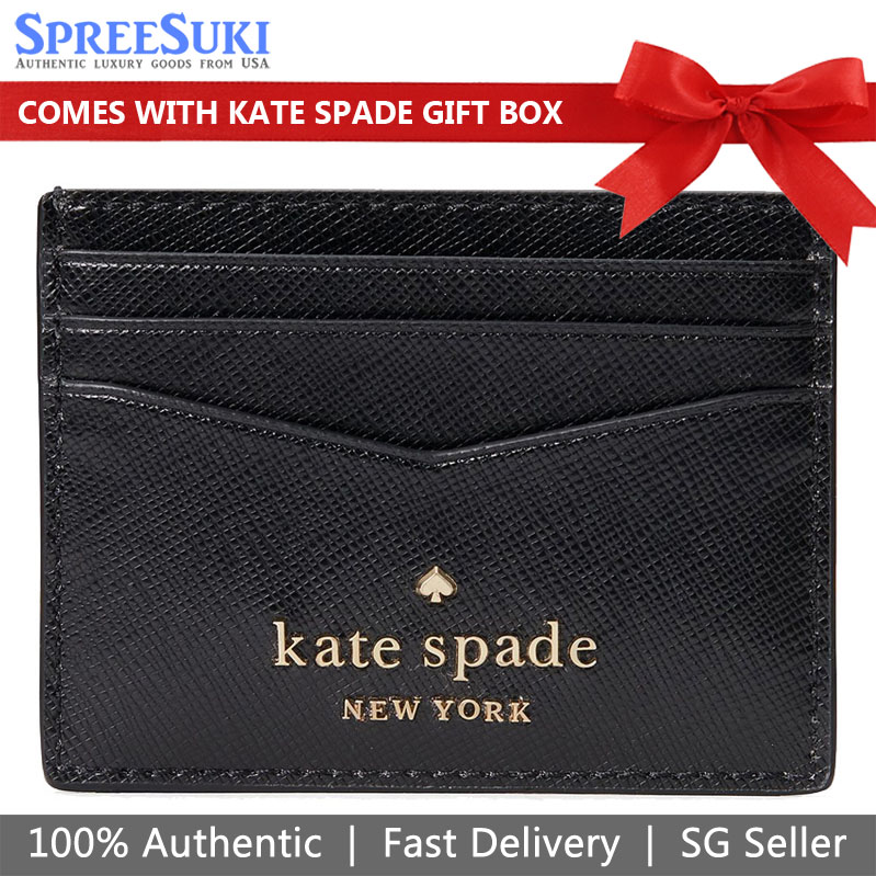 Kate Spade Staci Small Slim Card Holder Black # WLR00129