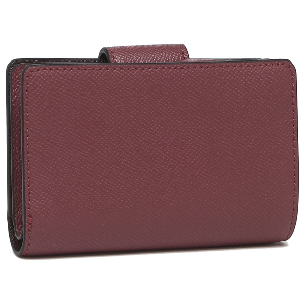 Coach Medium Corner Zip Wallet Vintage Mauve Dark Red # 6390