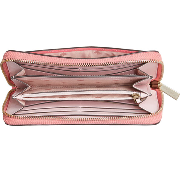 Kate Spade Strawberry Picnic In The Park Large Continental Wallet Pink # WLR00517