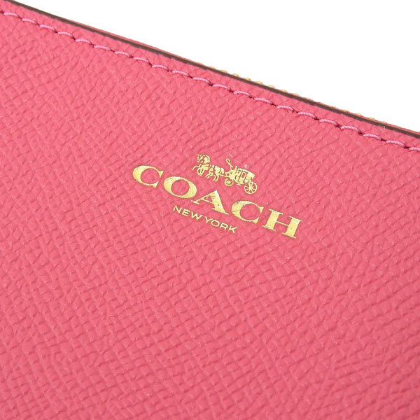 Coach Corner Zip Wristlet Confetti Pink # 58032