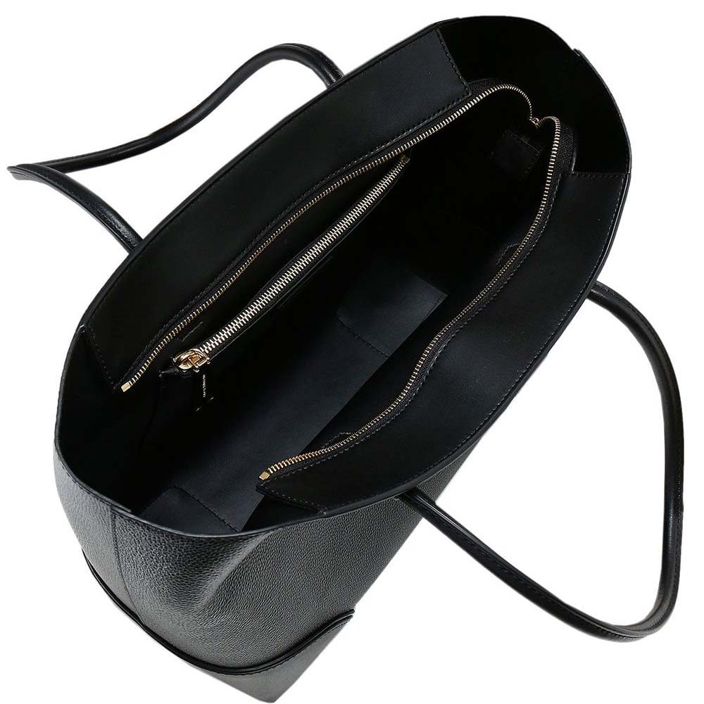 Michael Kors Shoulder Bag Mercer Gallery Kors Studio Large East West Top Zip Leather Tote Black # 30S8GZ5T9T