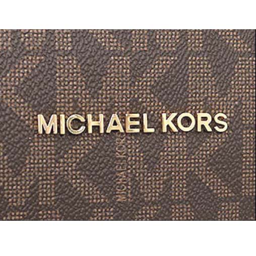 Michael Kors Crossbody Bag Anita Large Convertible Leather Shoulder Tote Brown Acorn # 35H7GA8L7B
